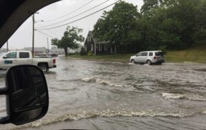 Flooded Road Way Barnstable 