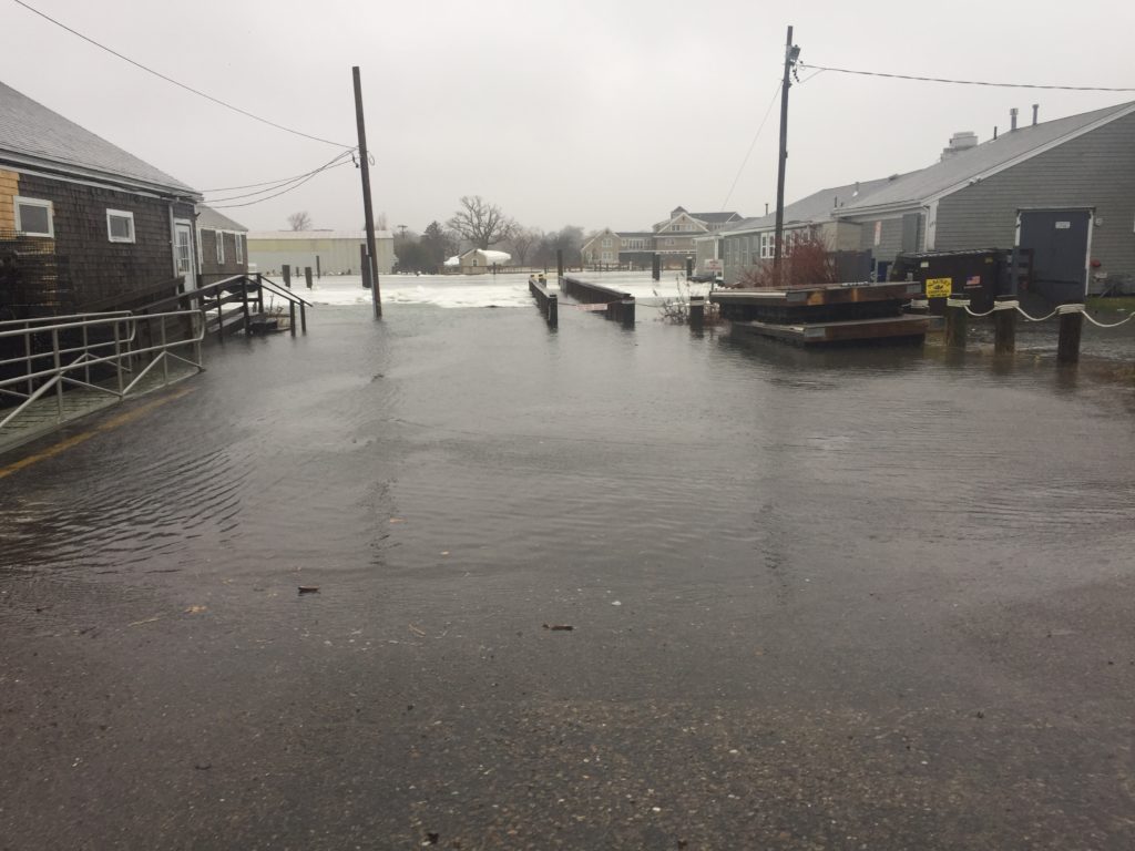 Boat Ramp overwhelmed in 2018 January northeaster