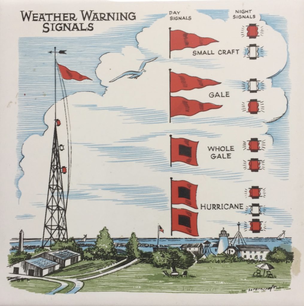 Storm Warnings Flags Tile
